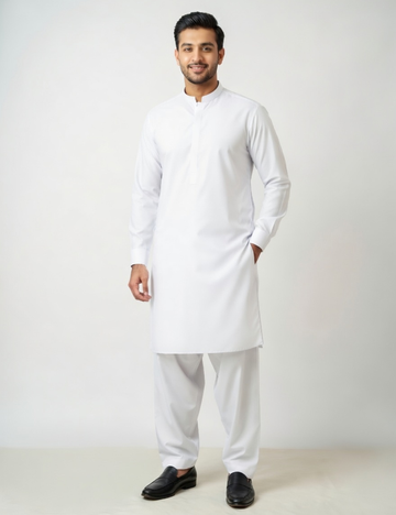 Premium White Suit