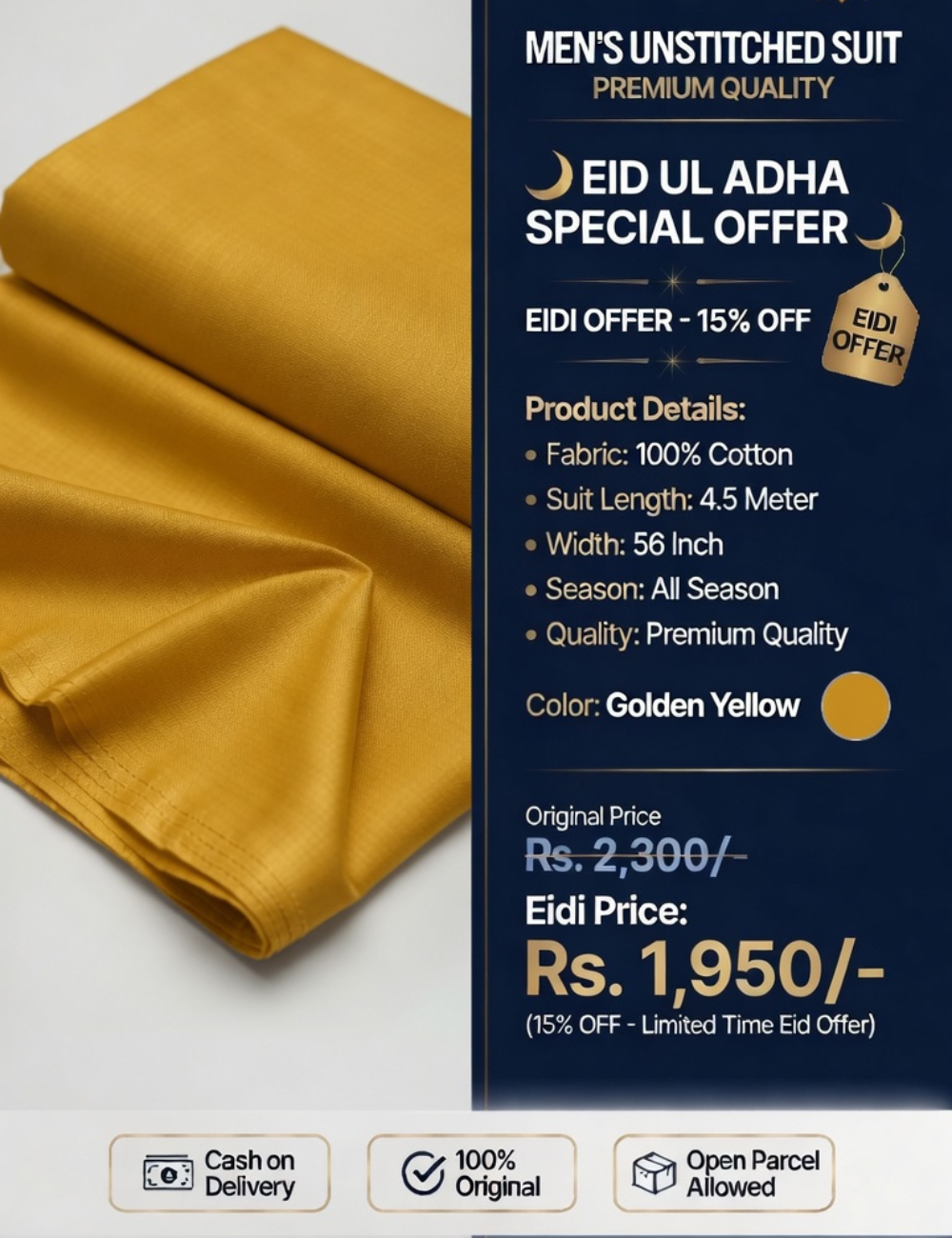 Premium Mustard Suit