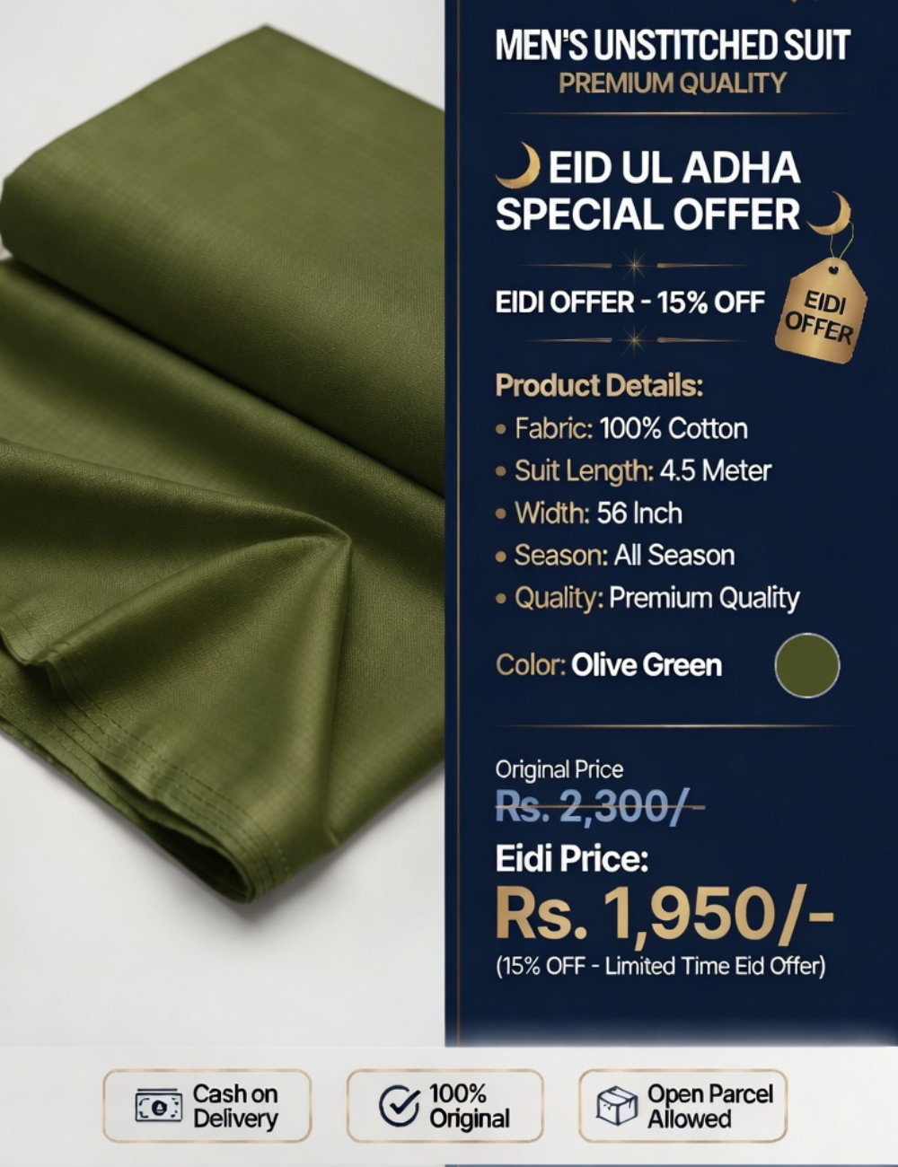 Premium Olive Green Suit