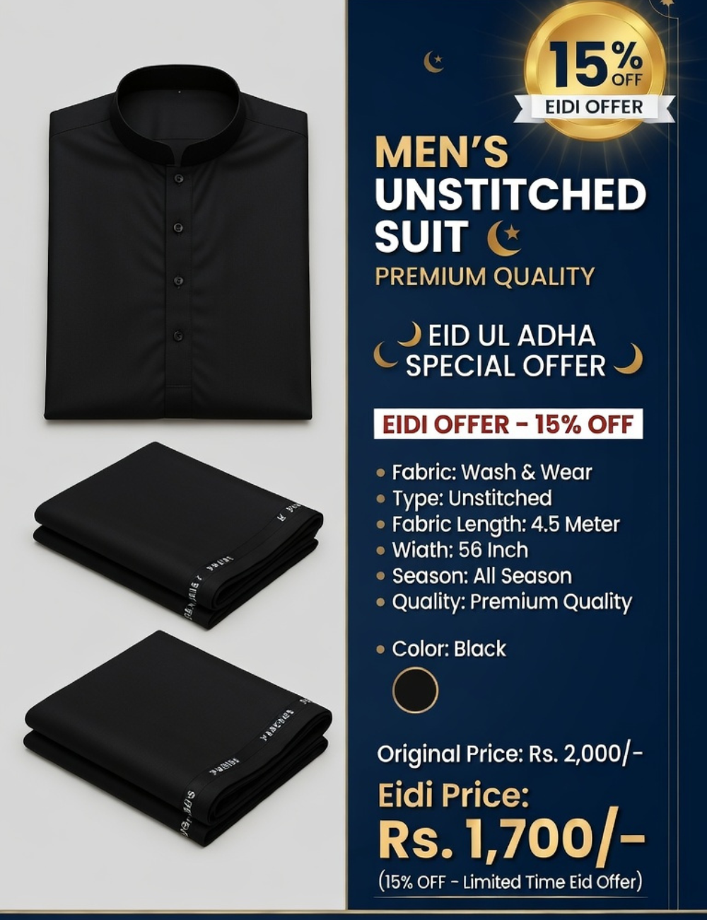 Premium Black Suit