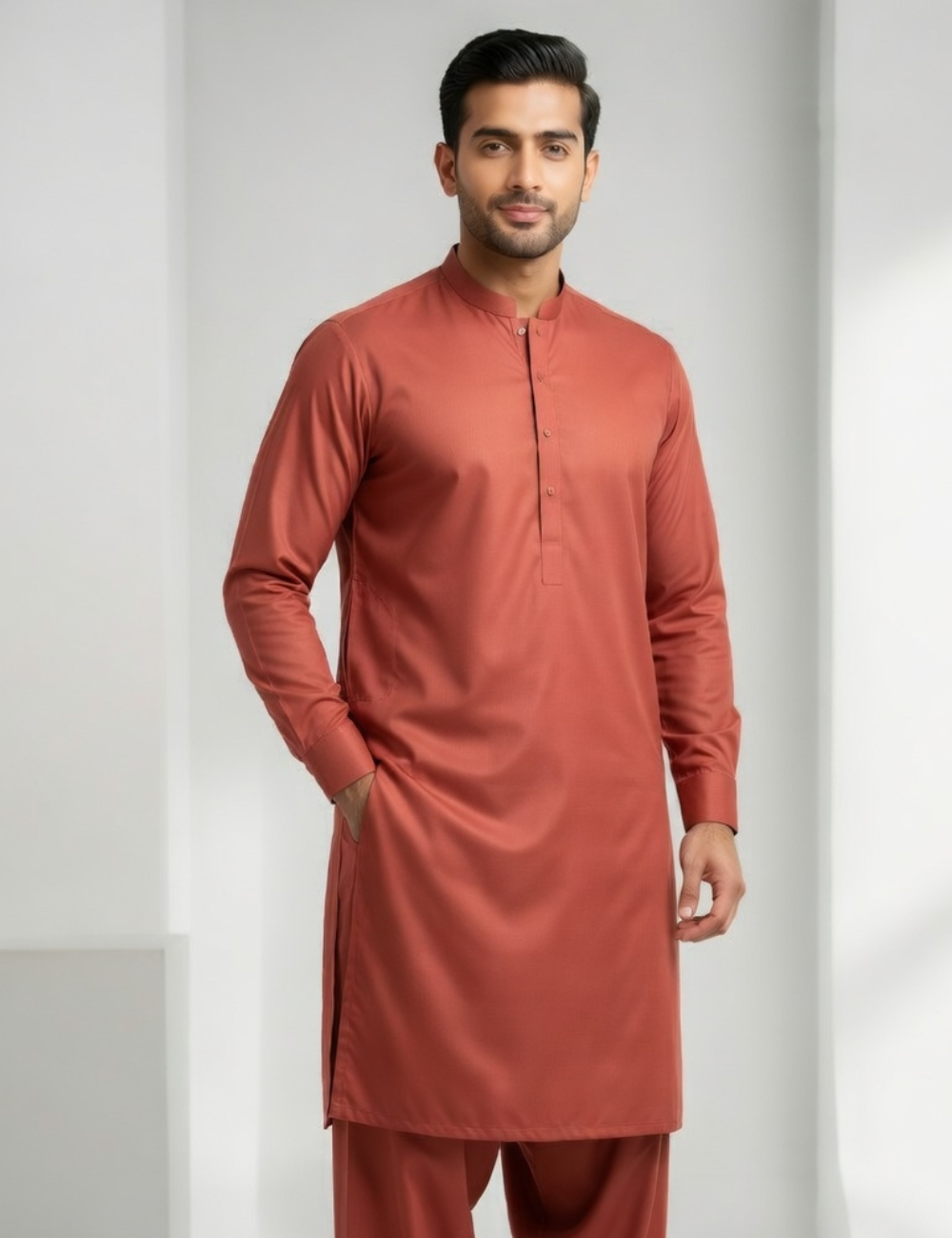 Premium Rust Brown Suit