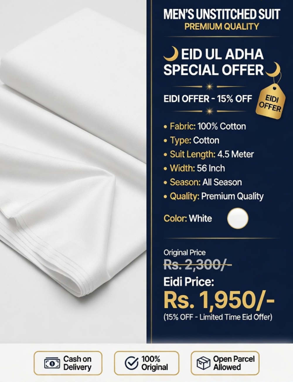 Premium White Suit